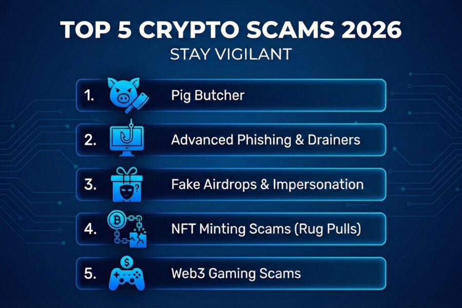 The Digital Wild West: Navigating the Top 5 Crypto Scams of 2026